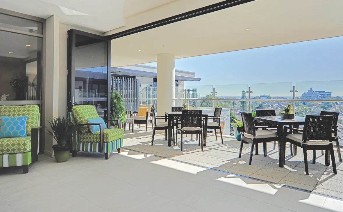 Ashfield Terrace seating