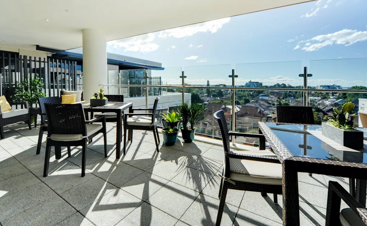Ashfield Terrace outdoor seating
