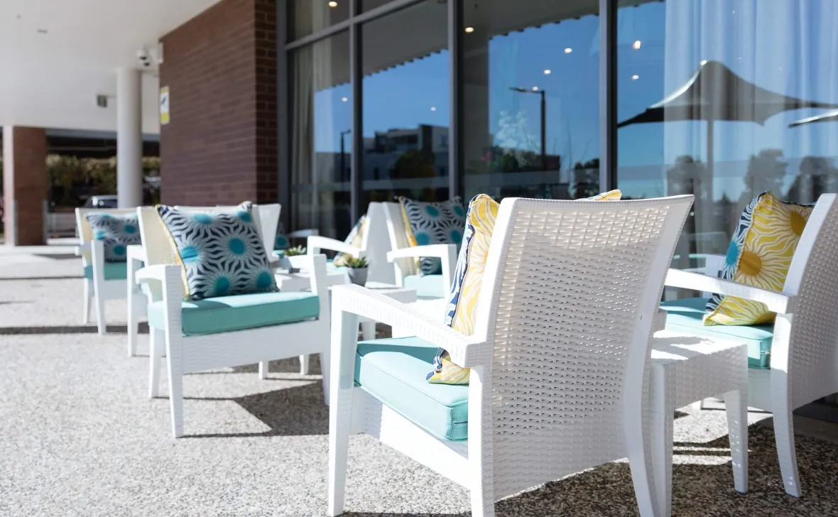 North Lakes Terrace seating