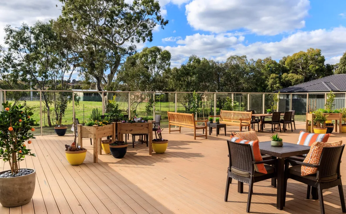 Epping Meadows outdoor seating