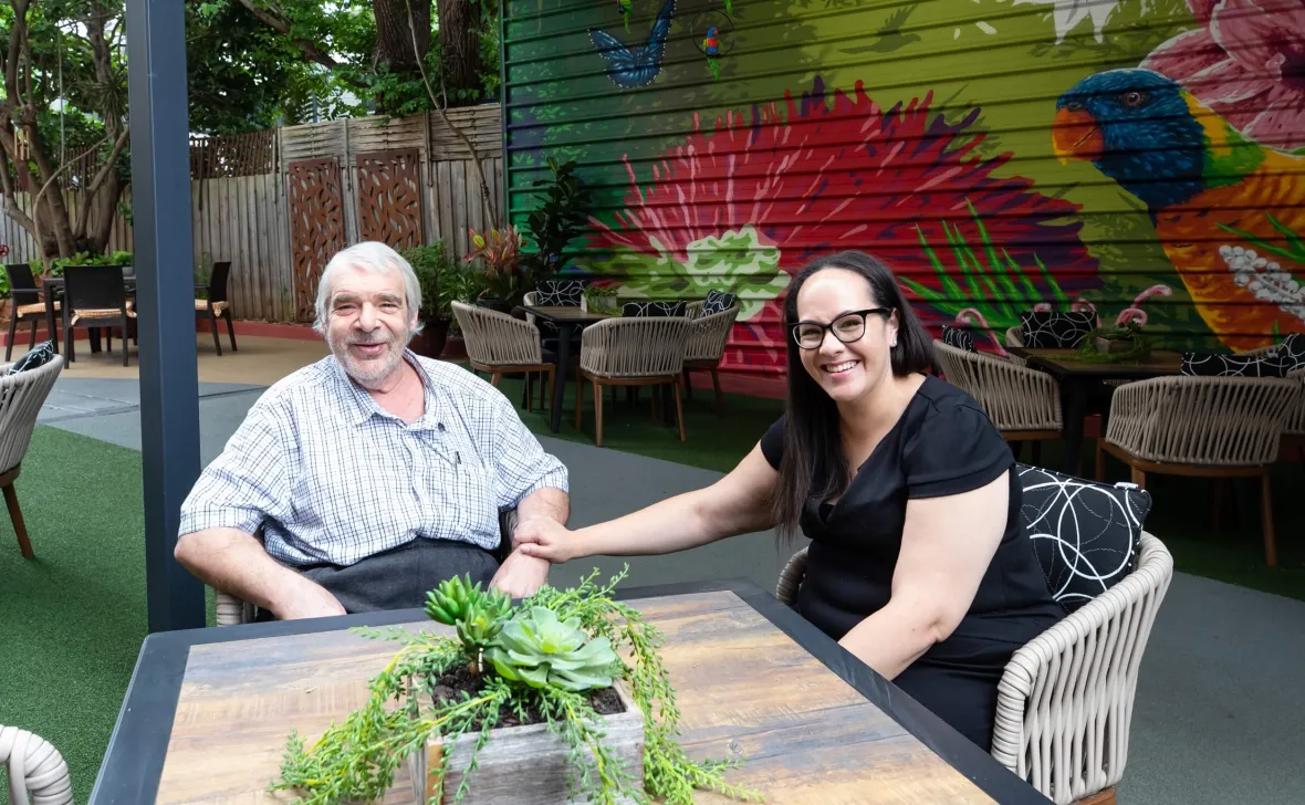 Annandale Grove residents at table