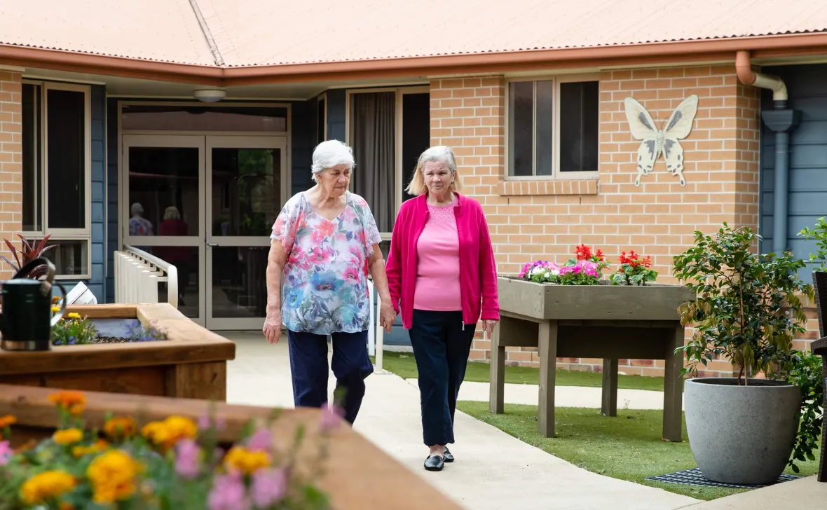 Carseldine Greens residents walking