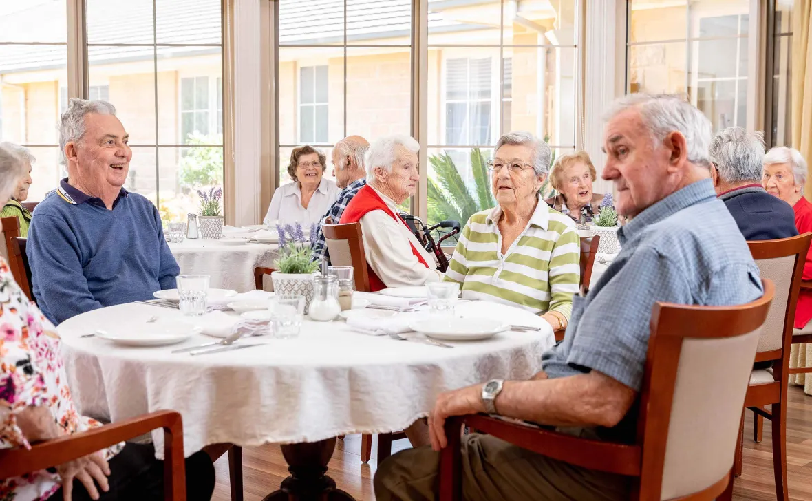 Paynesville Gardens Residents in Dining room