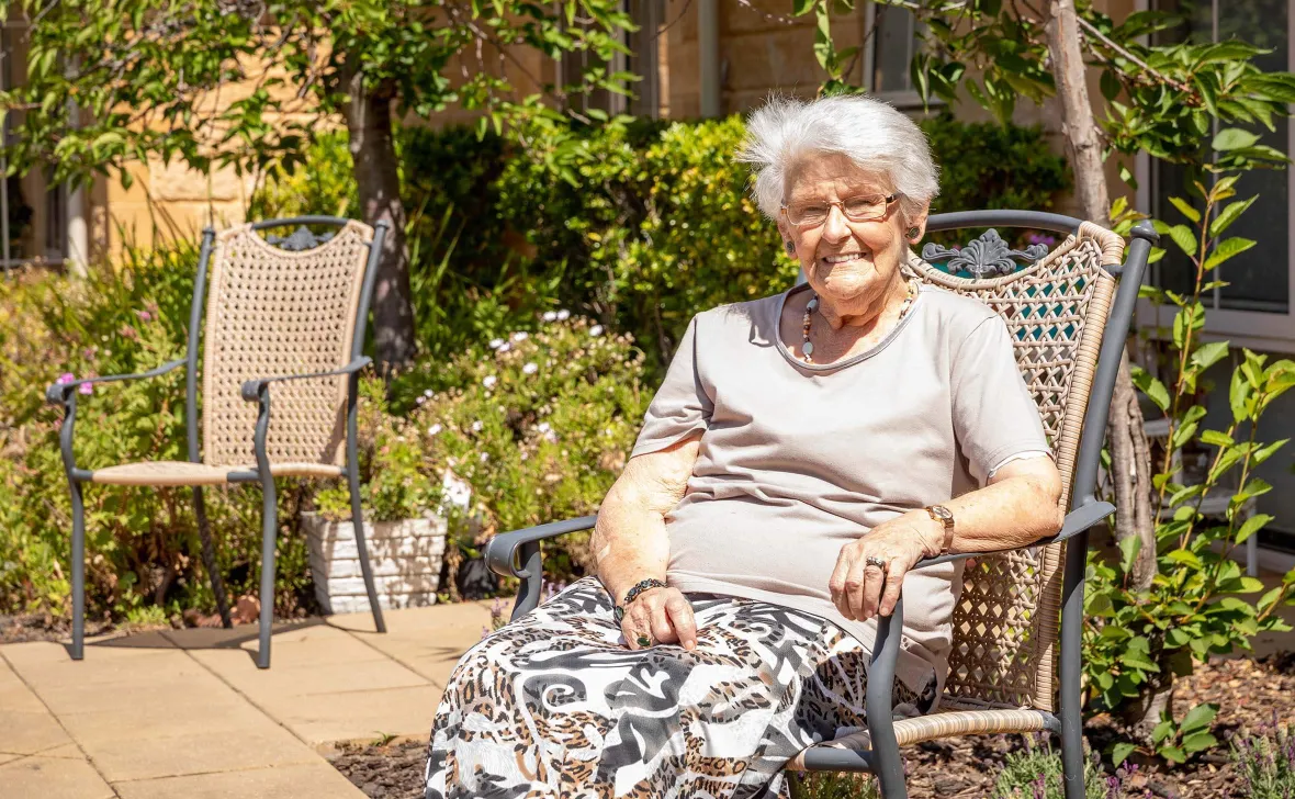 Paynesville Gardens Lady in Garden