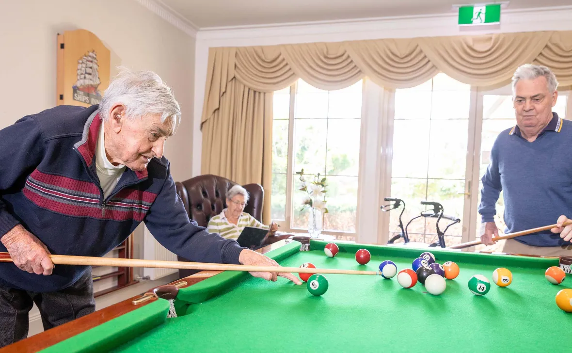Paynesville Gardens Playing Snooker