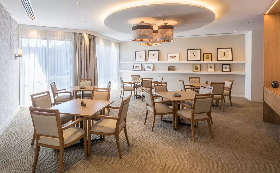 Intimate dining rooms