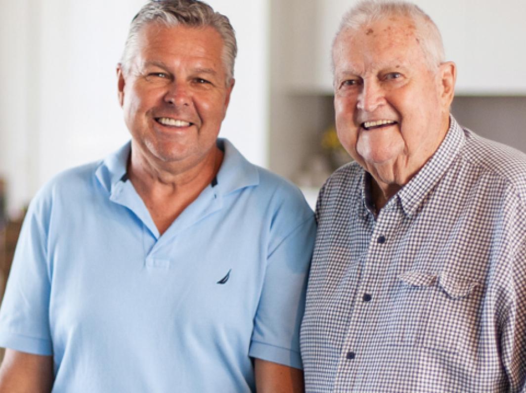 Male residents & his son