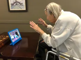 Connecting through zoom