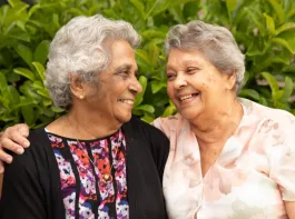 Opal residents laughing