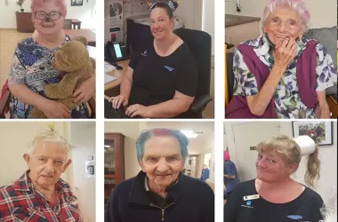 Residents with coloured hair