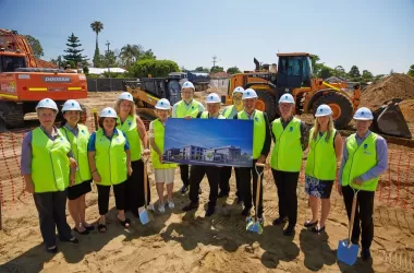 The first sod is turned in Alfred Cove
