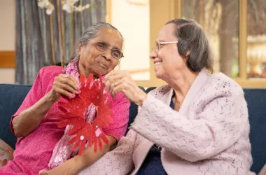 Opal residents laughing