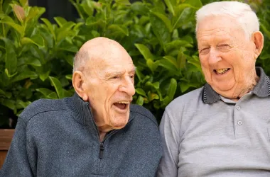 Opal residents laughing