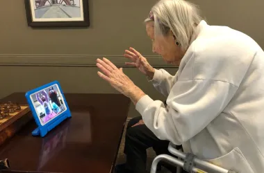 Connecting through zoom