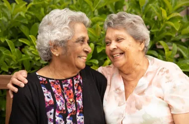 Opal residents laughing