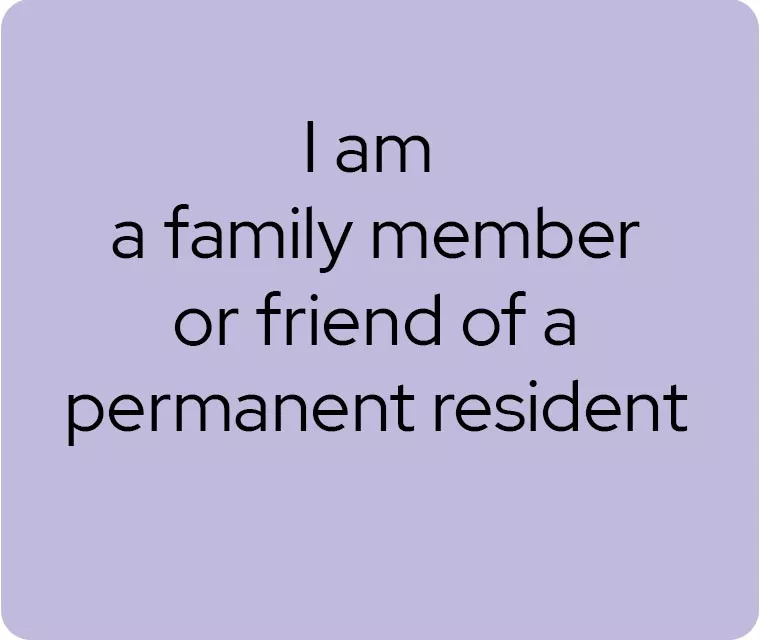 Family of permanent resident survey