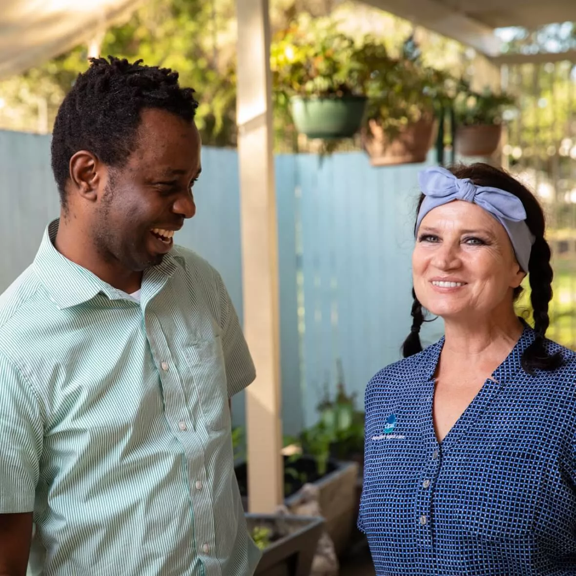 Opal team members laughing